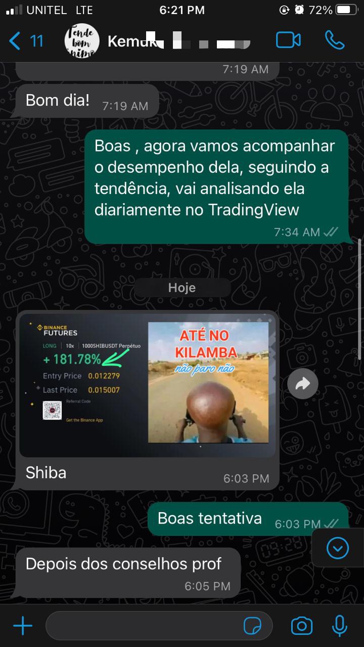 Print resultado Aluna GLAB